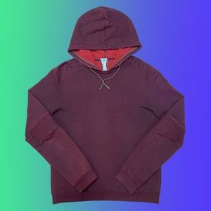 Men's Burgundy Retro Hoodie